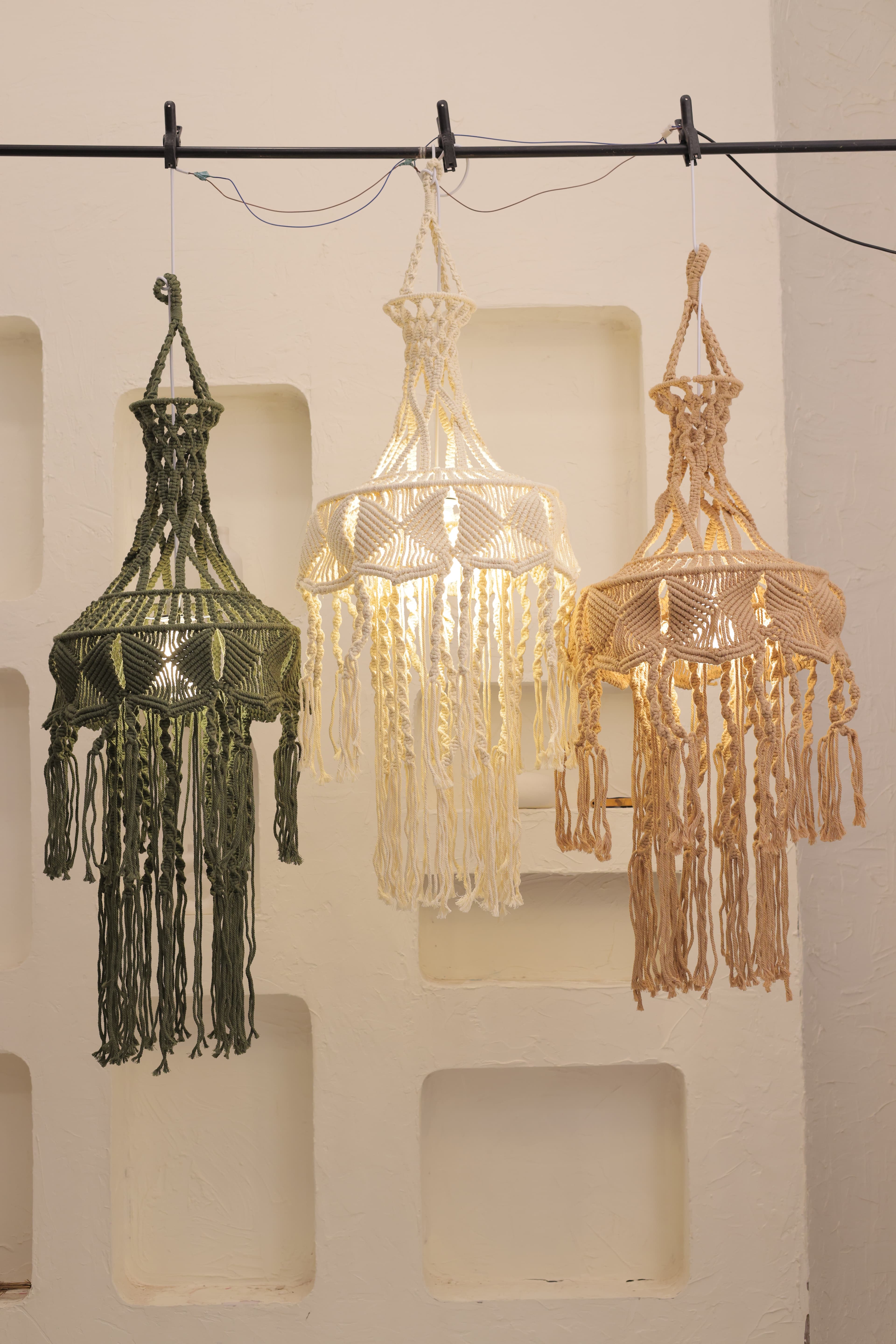 Macrame Boho Pendant Light view 2