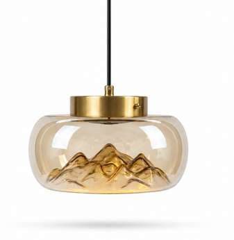 Mountain Peak AM Glass Pendant Light view 3