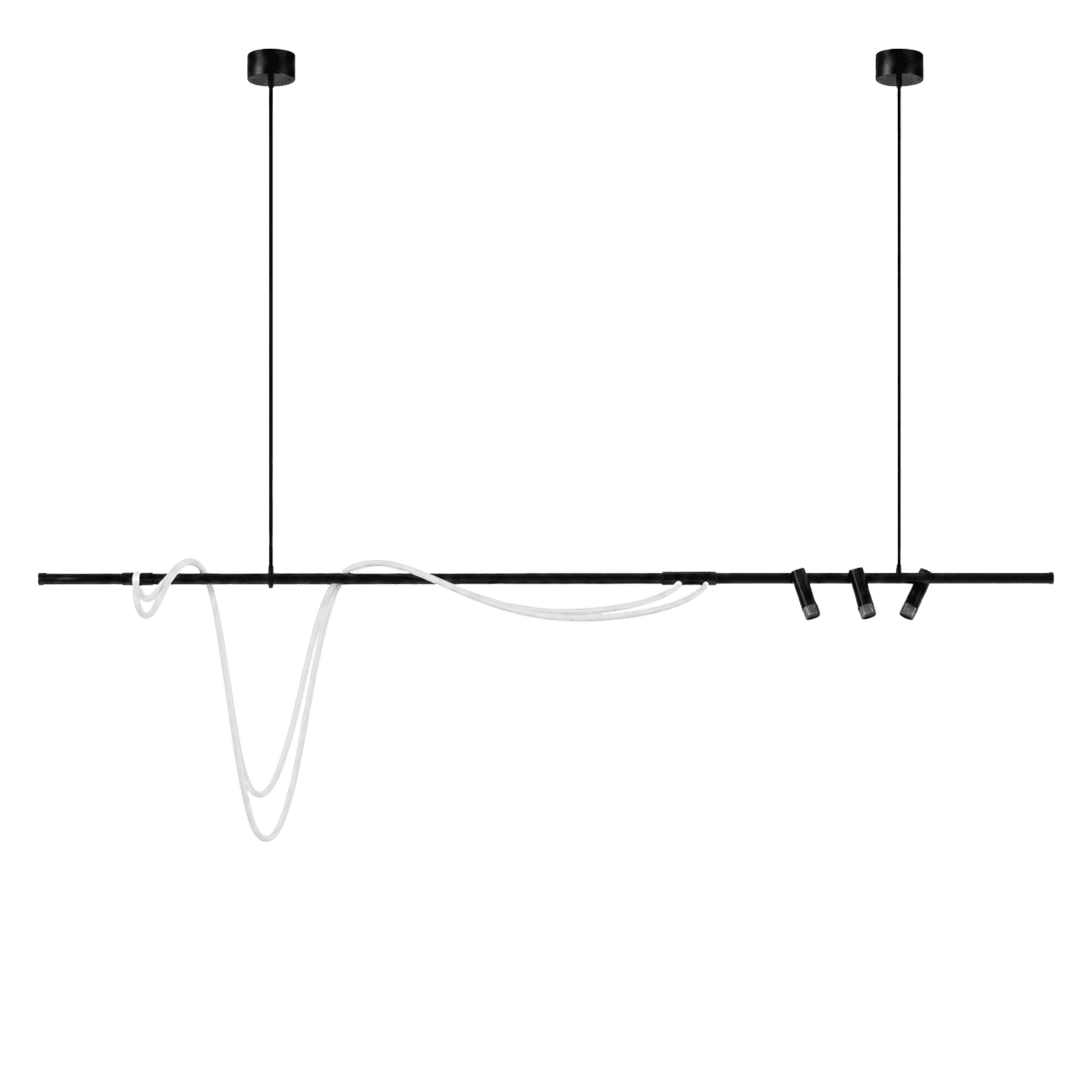 Squiggle Neon Bar Chandelier Light
