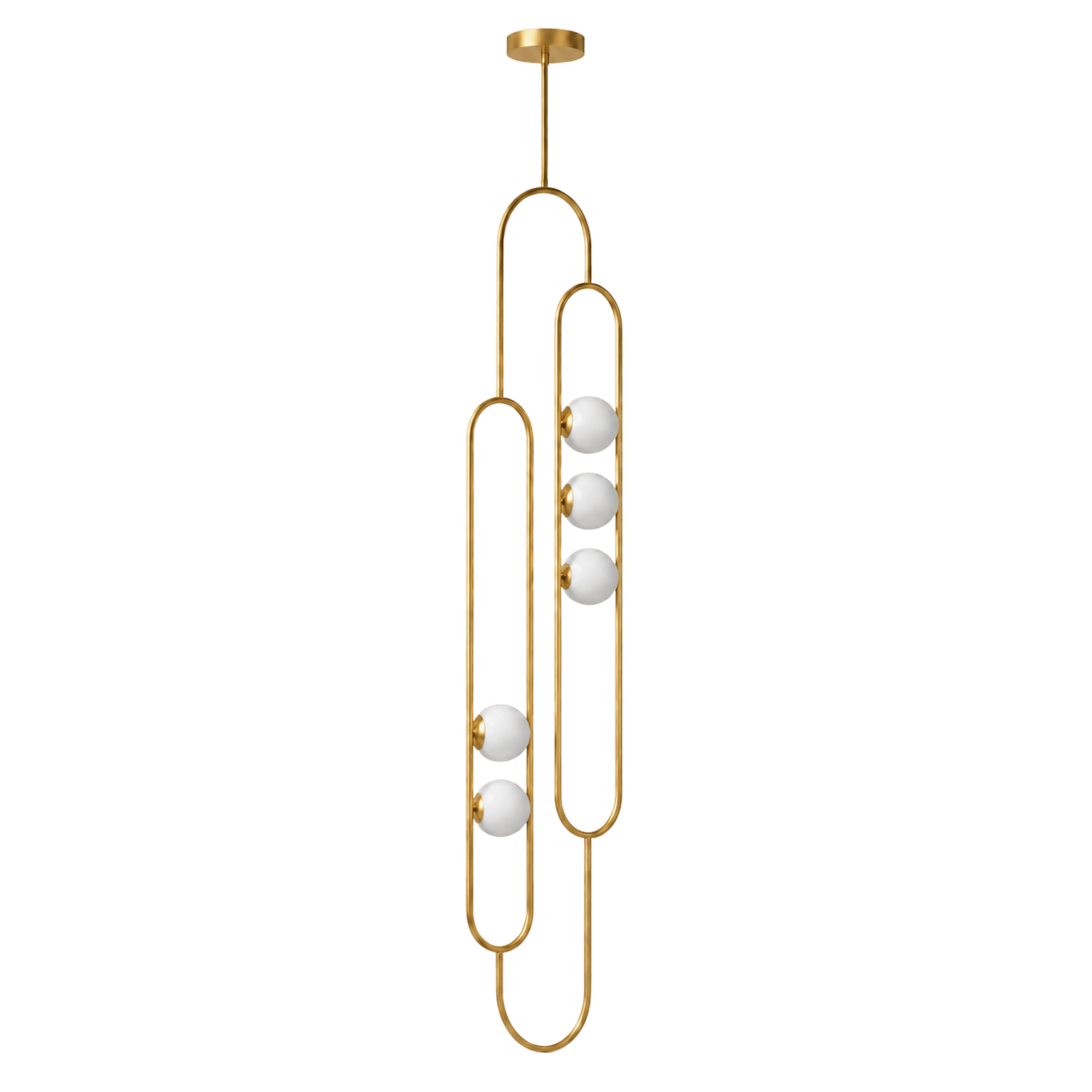 Double-Loop Paperclip Pendant Light