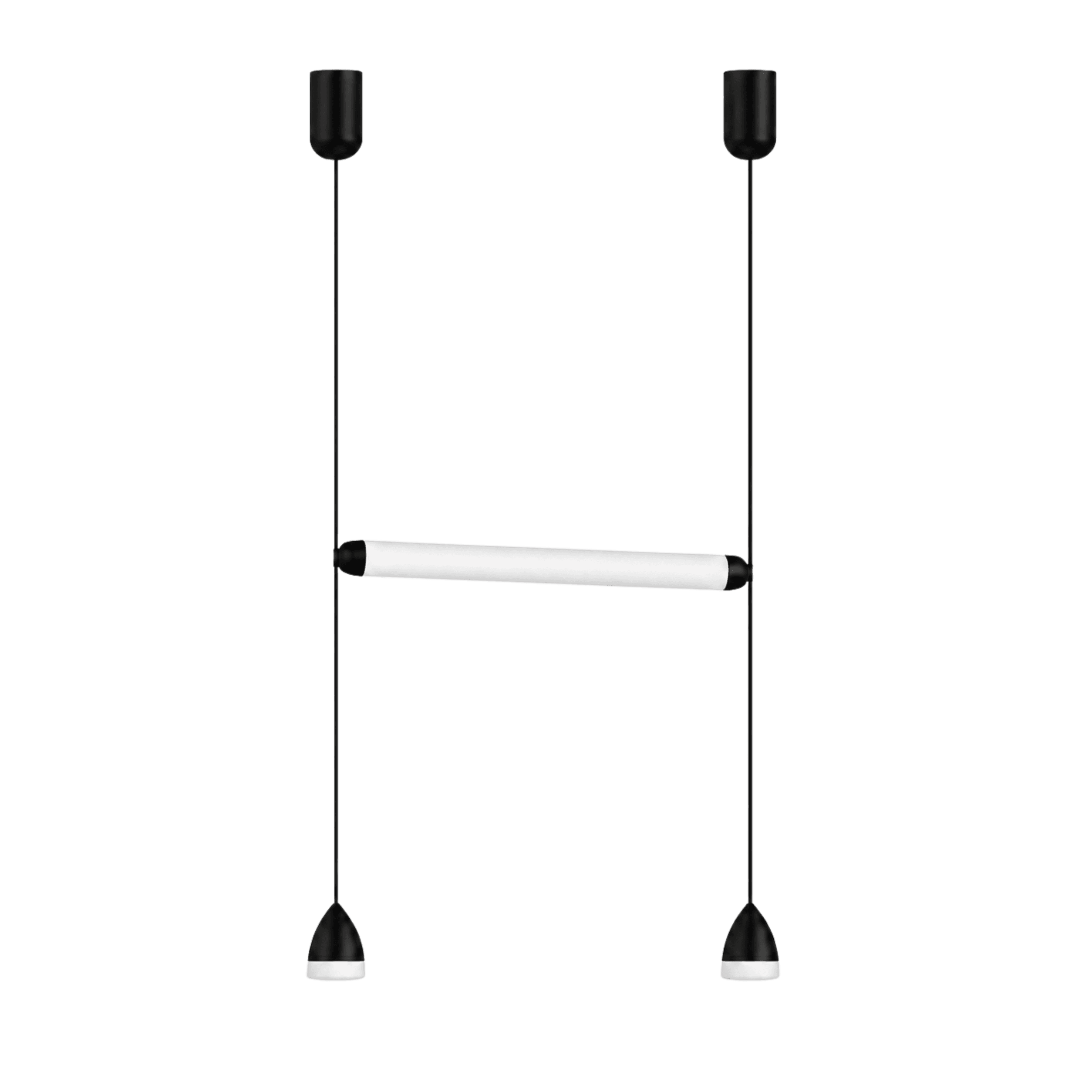 Dual-Drop Tube Pendant Light