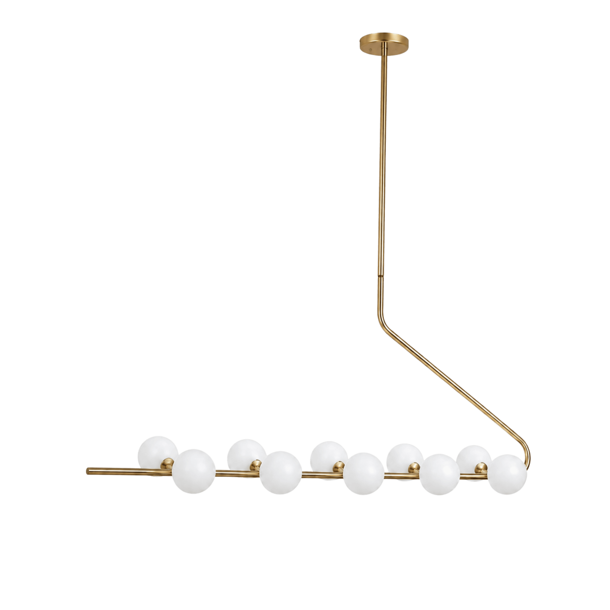 Linear Bead-String Chandelier Light