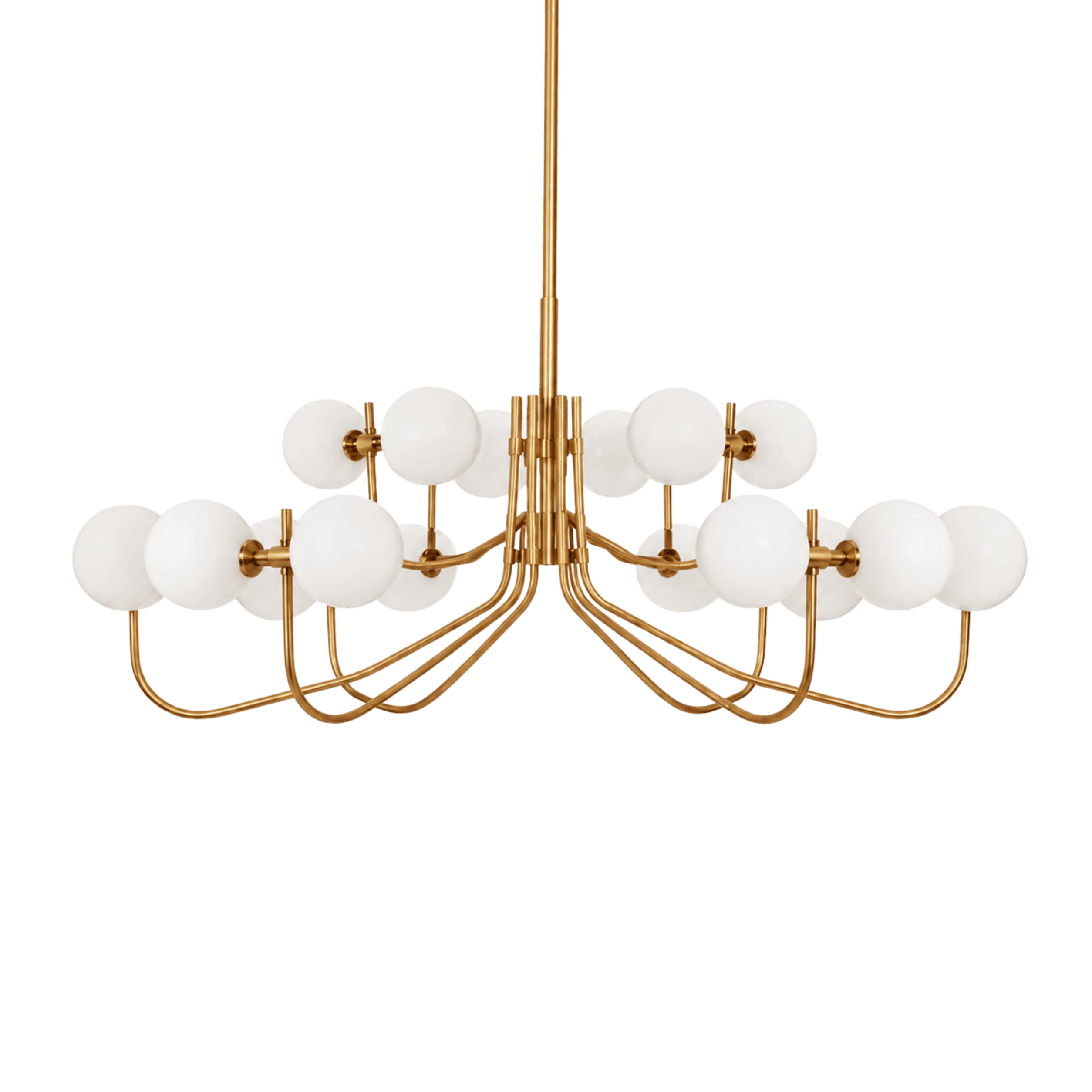 Multi-Arm Globe Chandelier Light