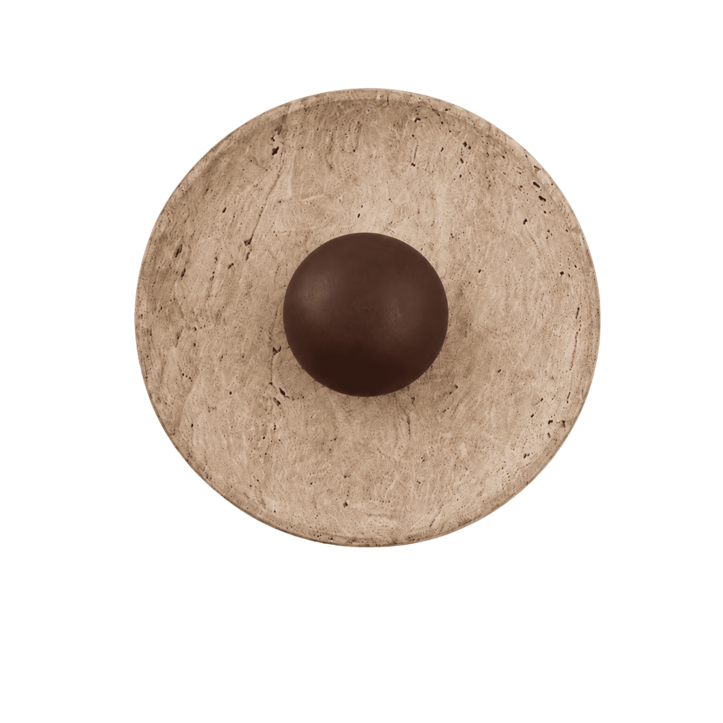 Eclipse Marble Disc Wall Light