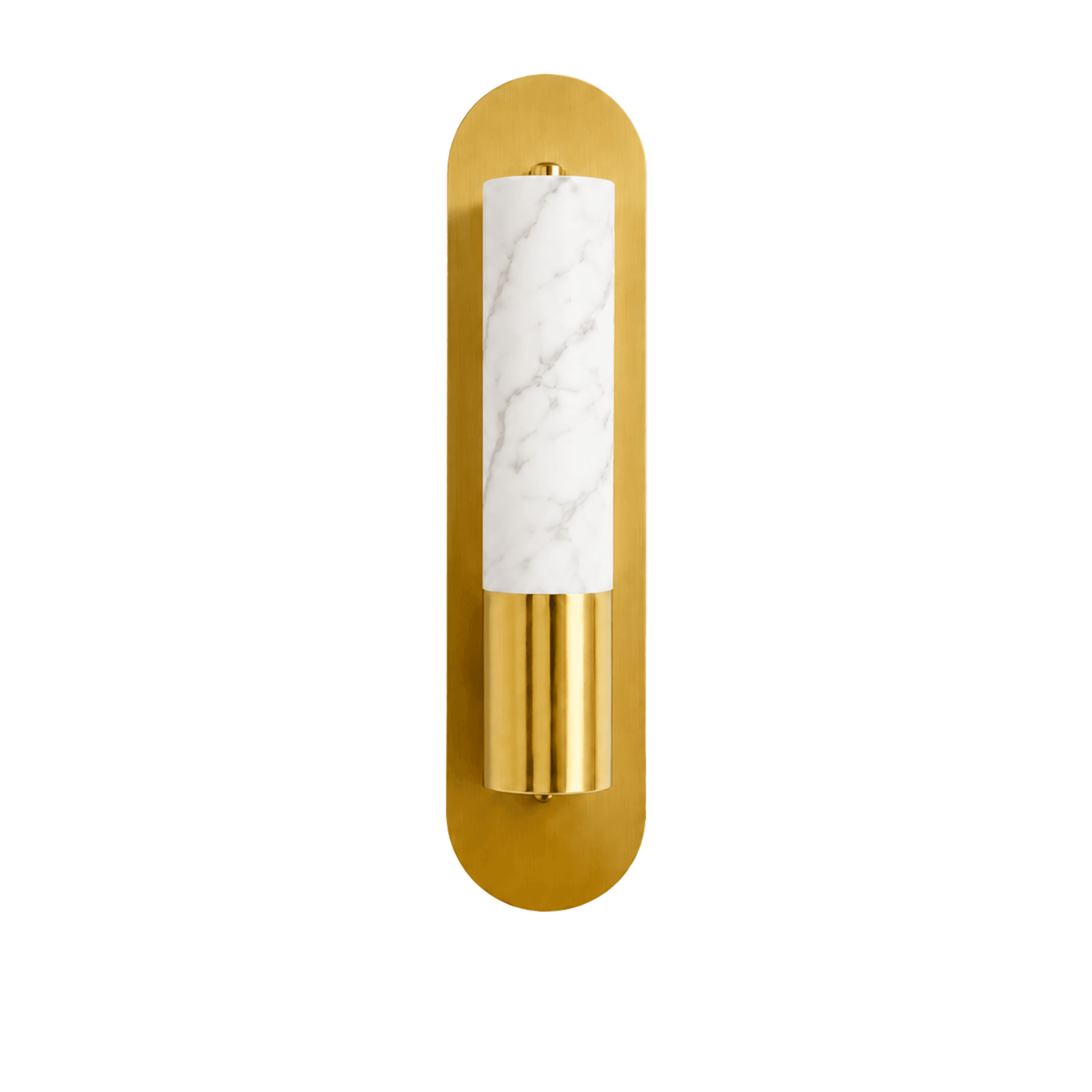 Marble Cylinder Column Wall Light