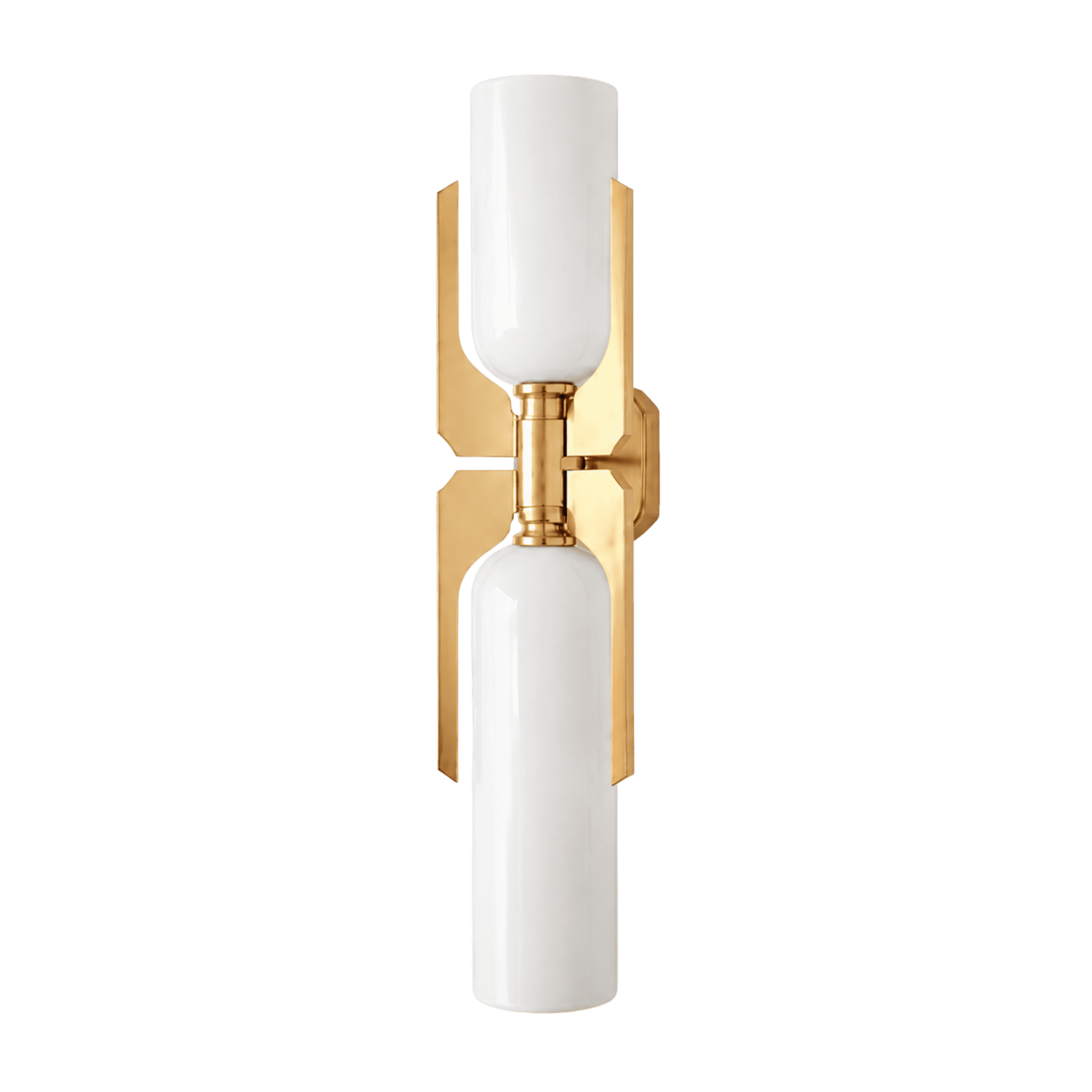 Twin Cylinder Backplate Wall Light