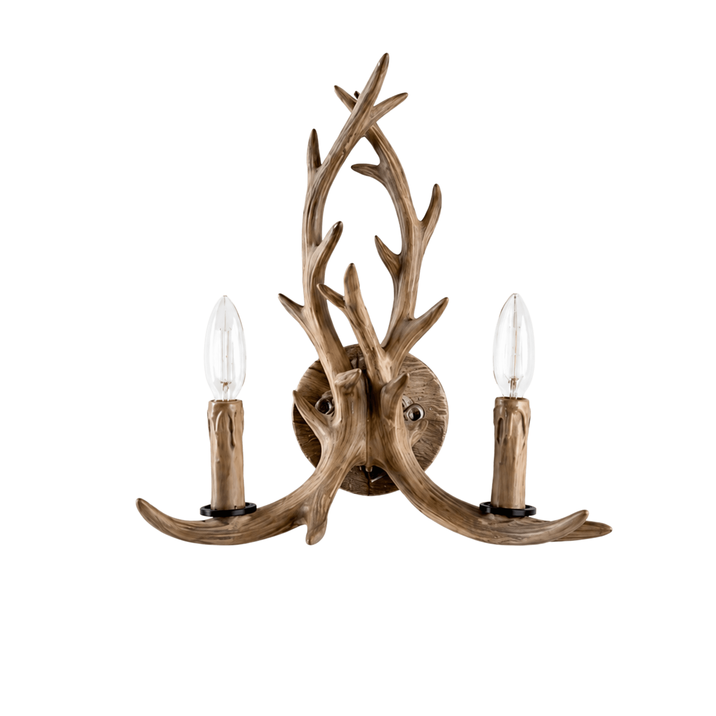 Antler Twin Candle Wall Light