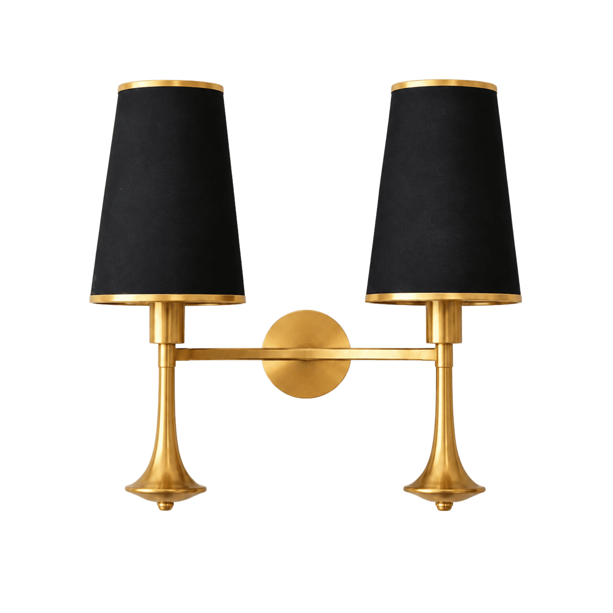 Twin Herald Black Wall Light