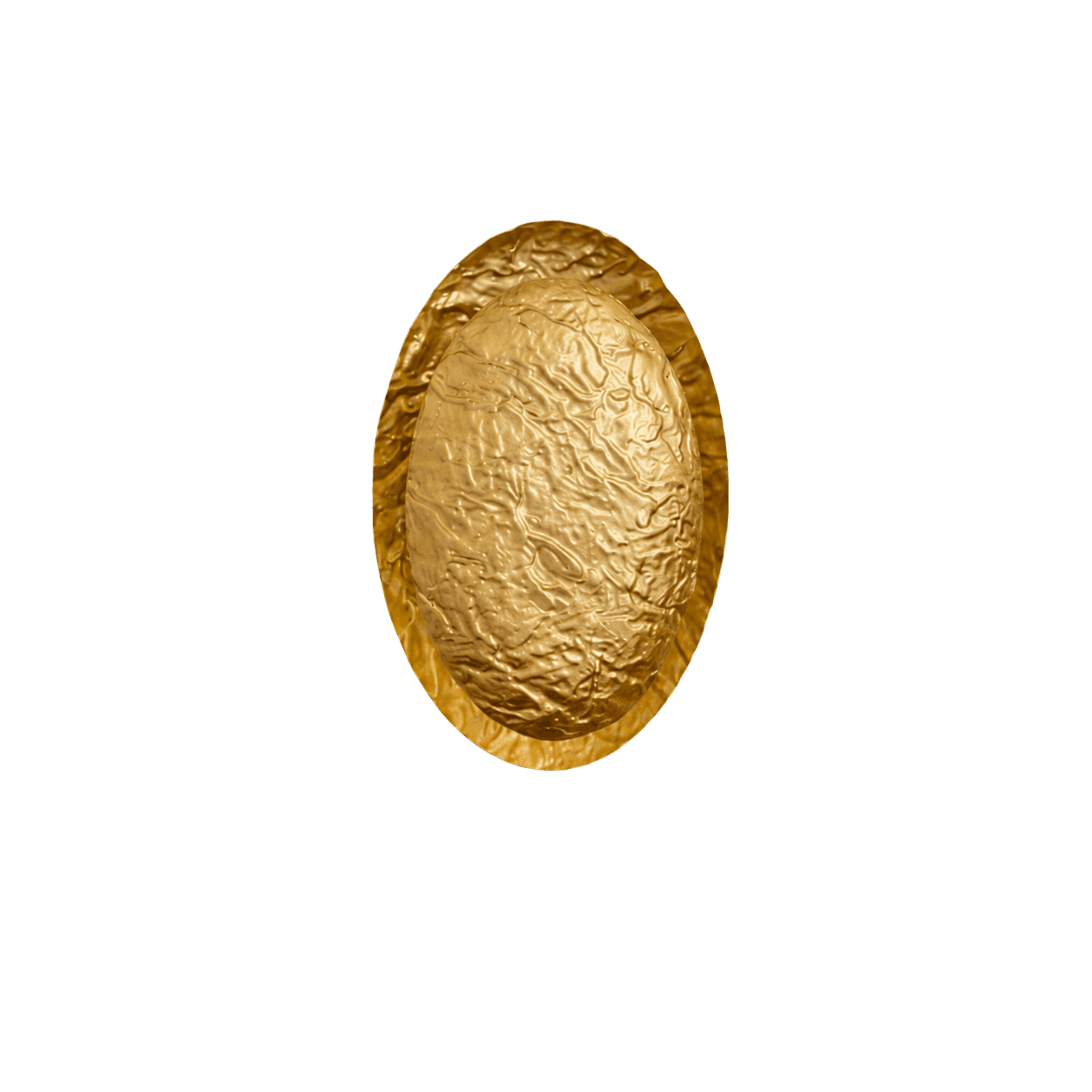 Crumpled Gold  Wall Light