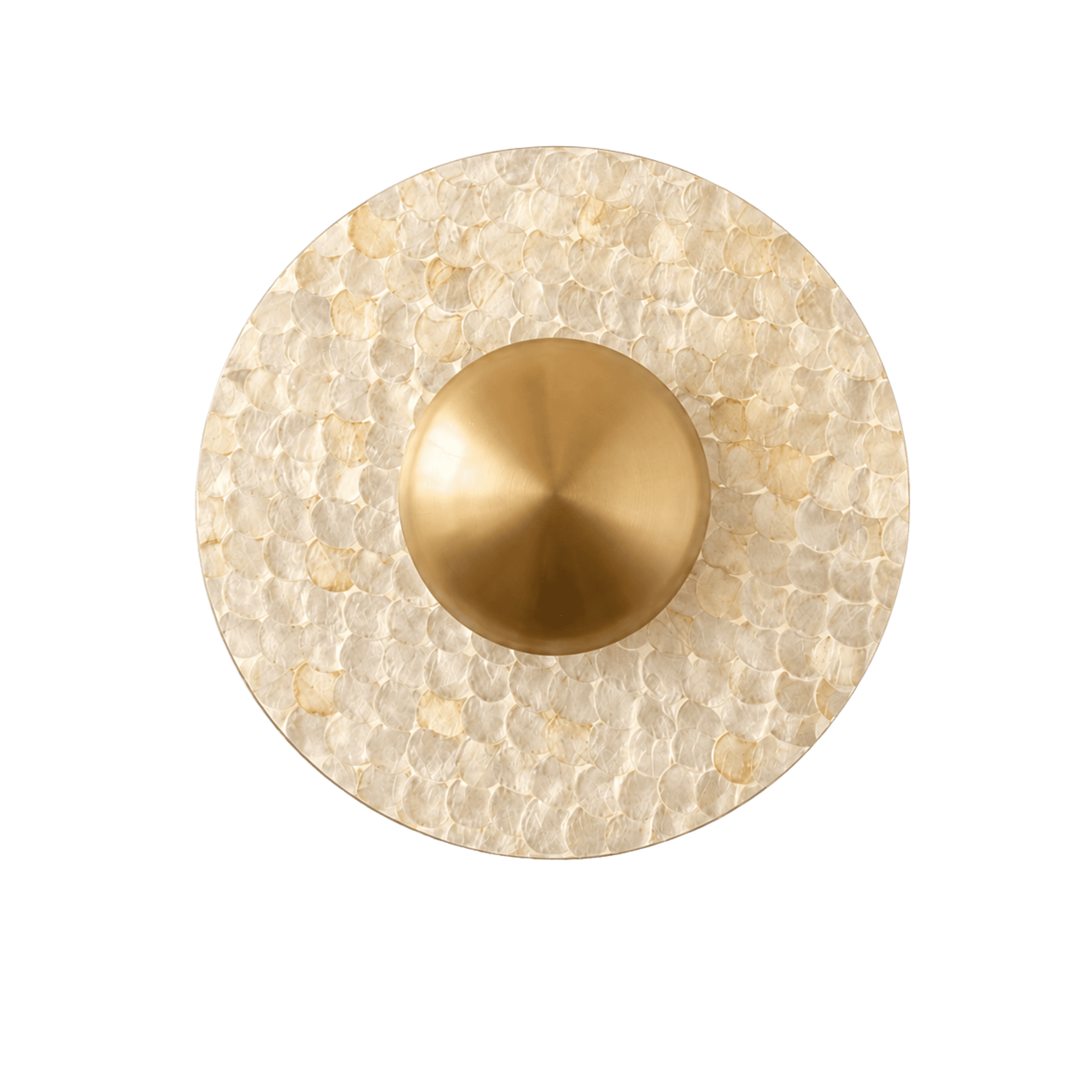 Round Shell-Look  Wall Light