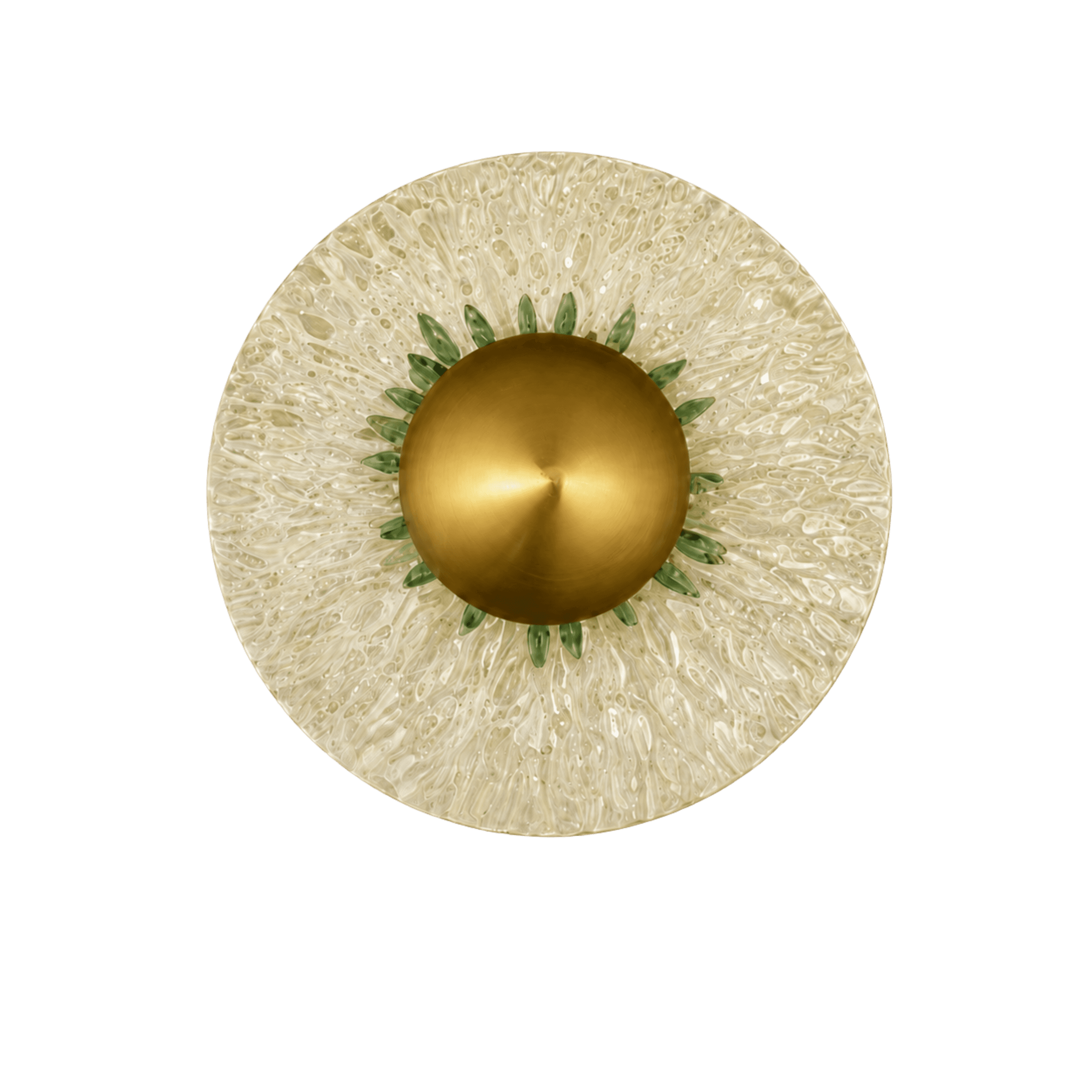 Pearl Sunflower Round Wall Light