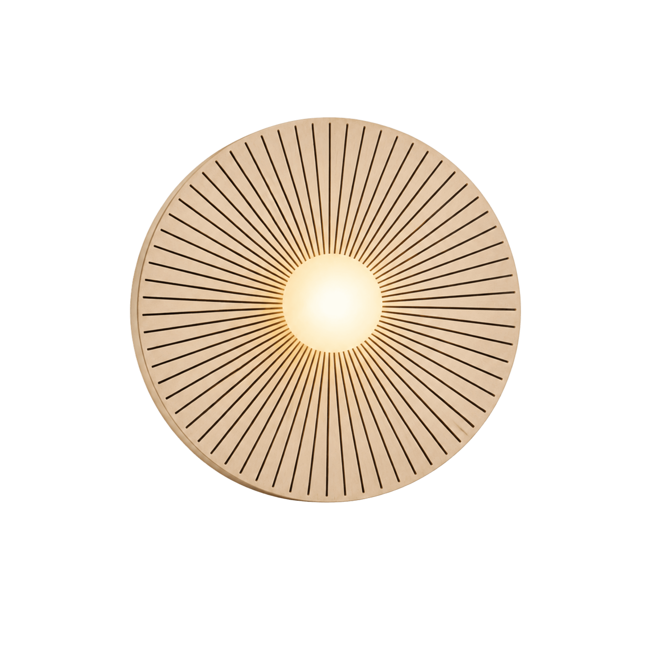 Round Sunburst Wall Light