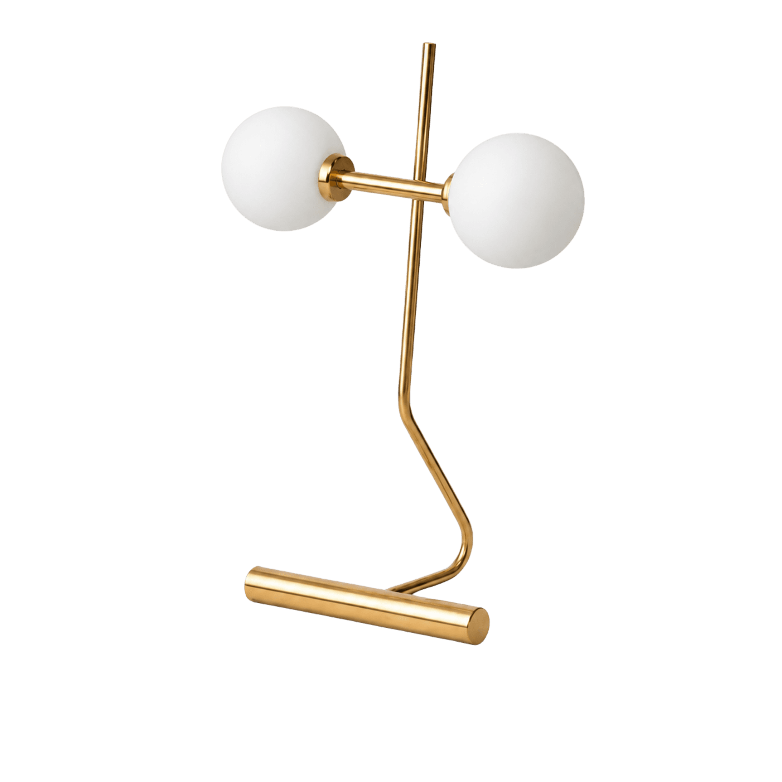 Twin Globe Zigzag Table Lamp
