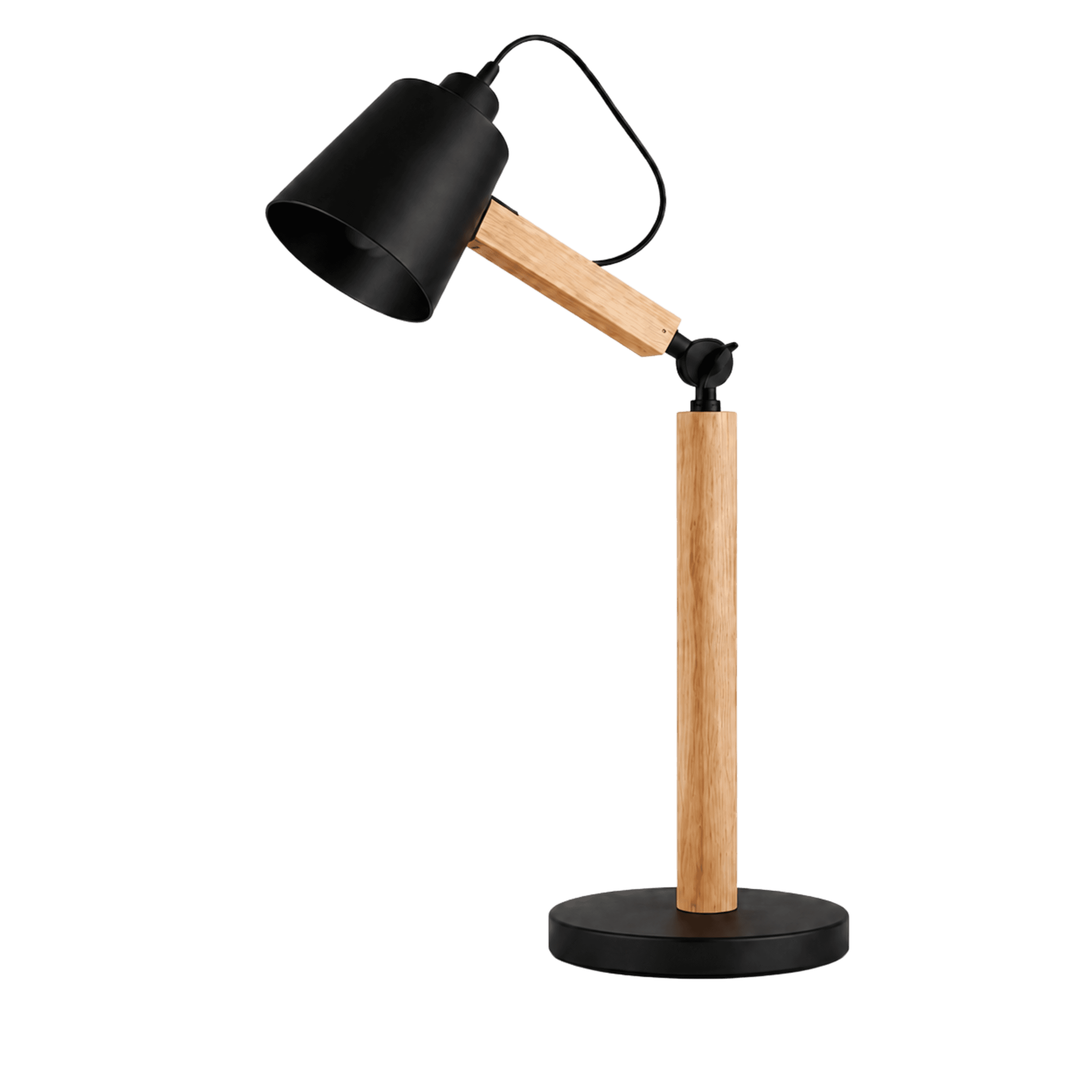 Wooden Arm Task Table Lamp  