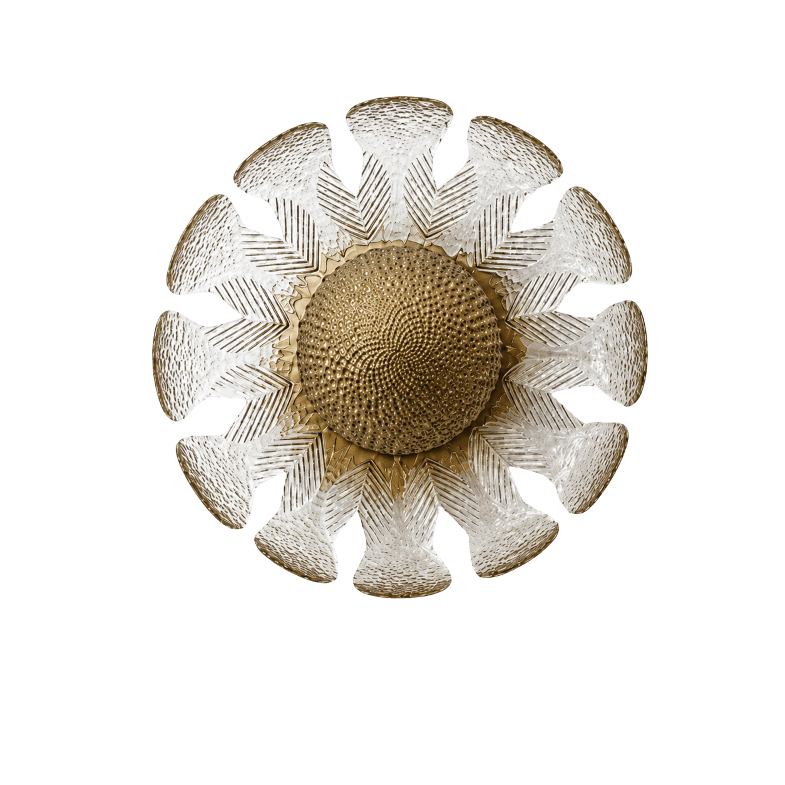 Sunflower Glass Wall Light