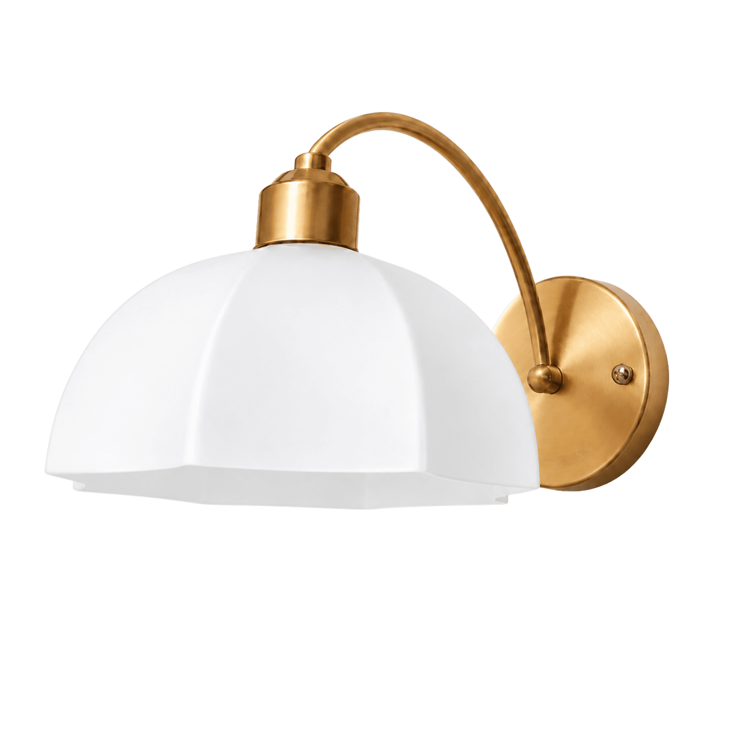 Scalloped Bowl Wall Light