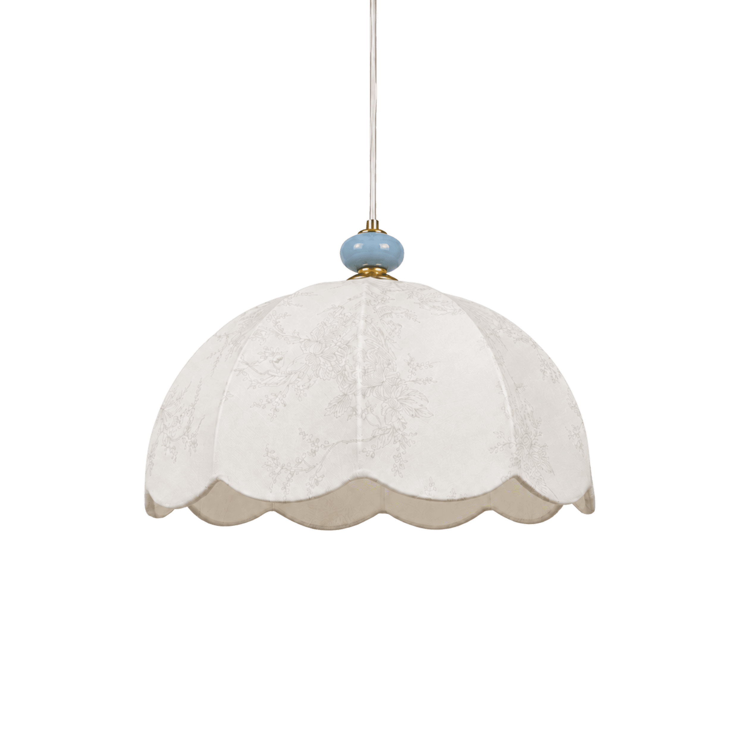 Umbrella Bloom Fabric Pendant Light