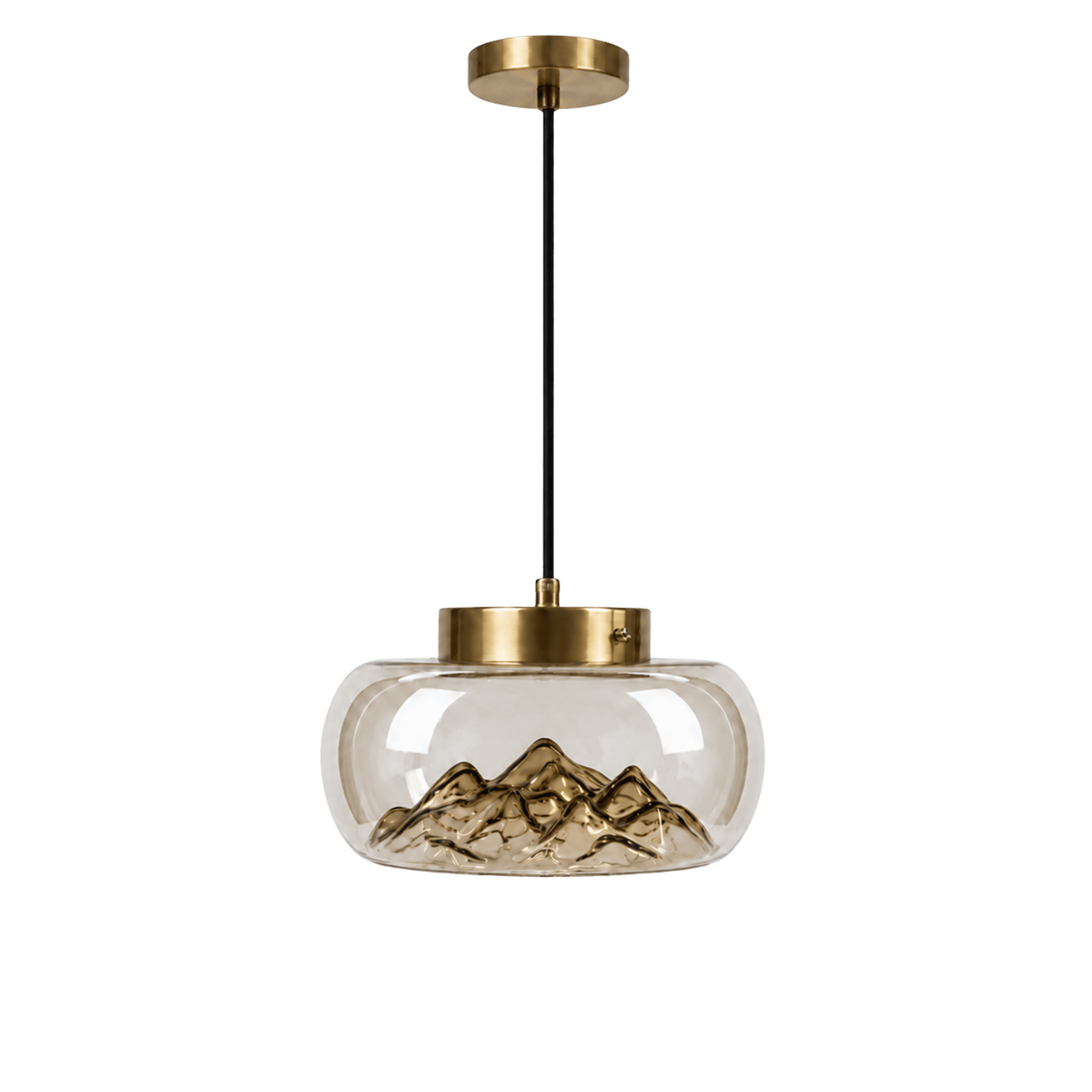 Mountain Peak AM Glass Pendant Light