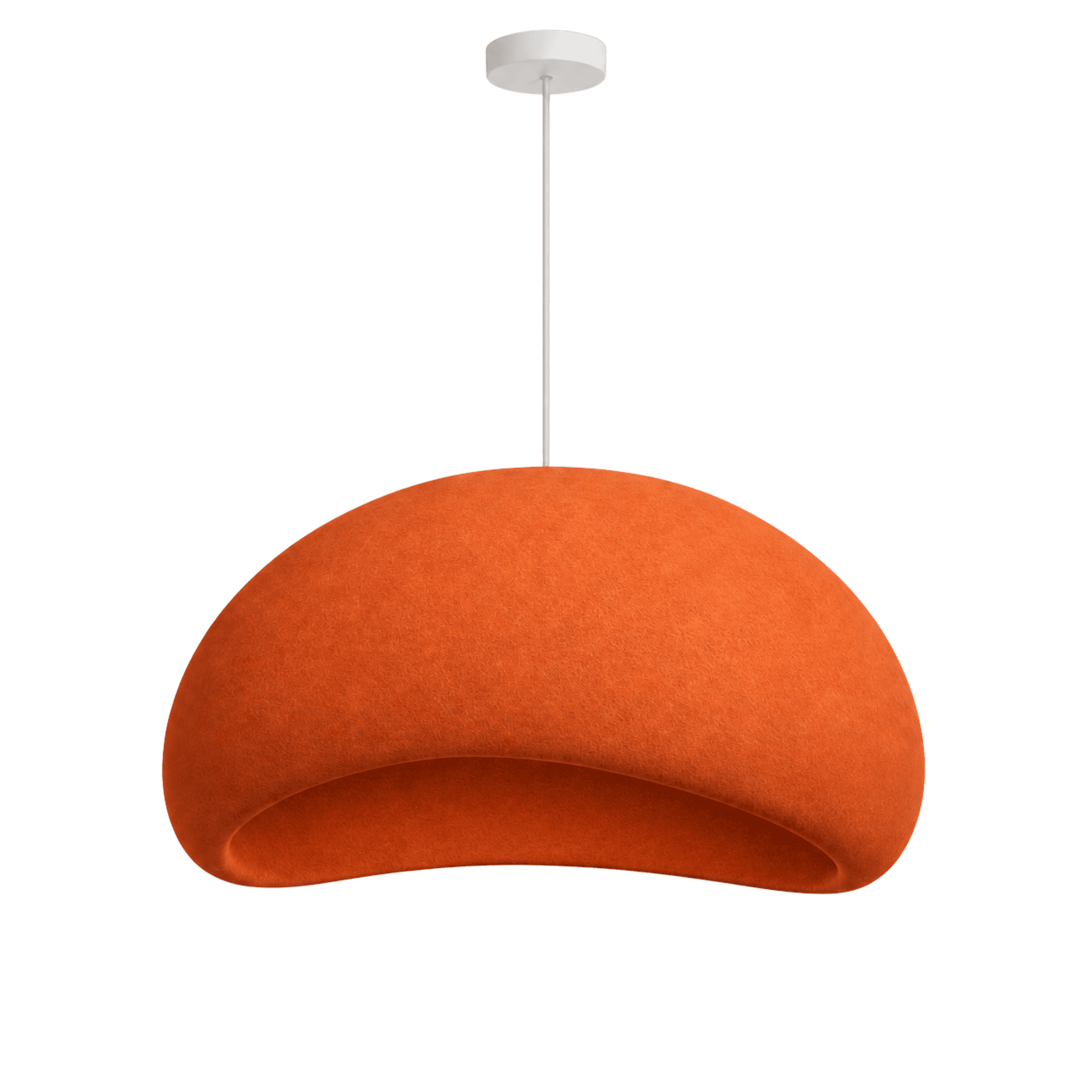 Japandi Orange Cloud Pendant Light