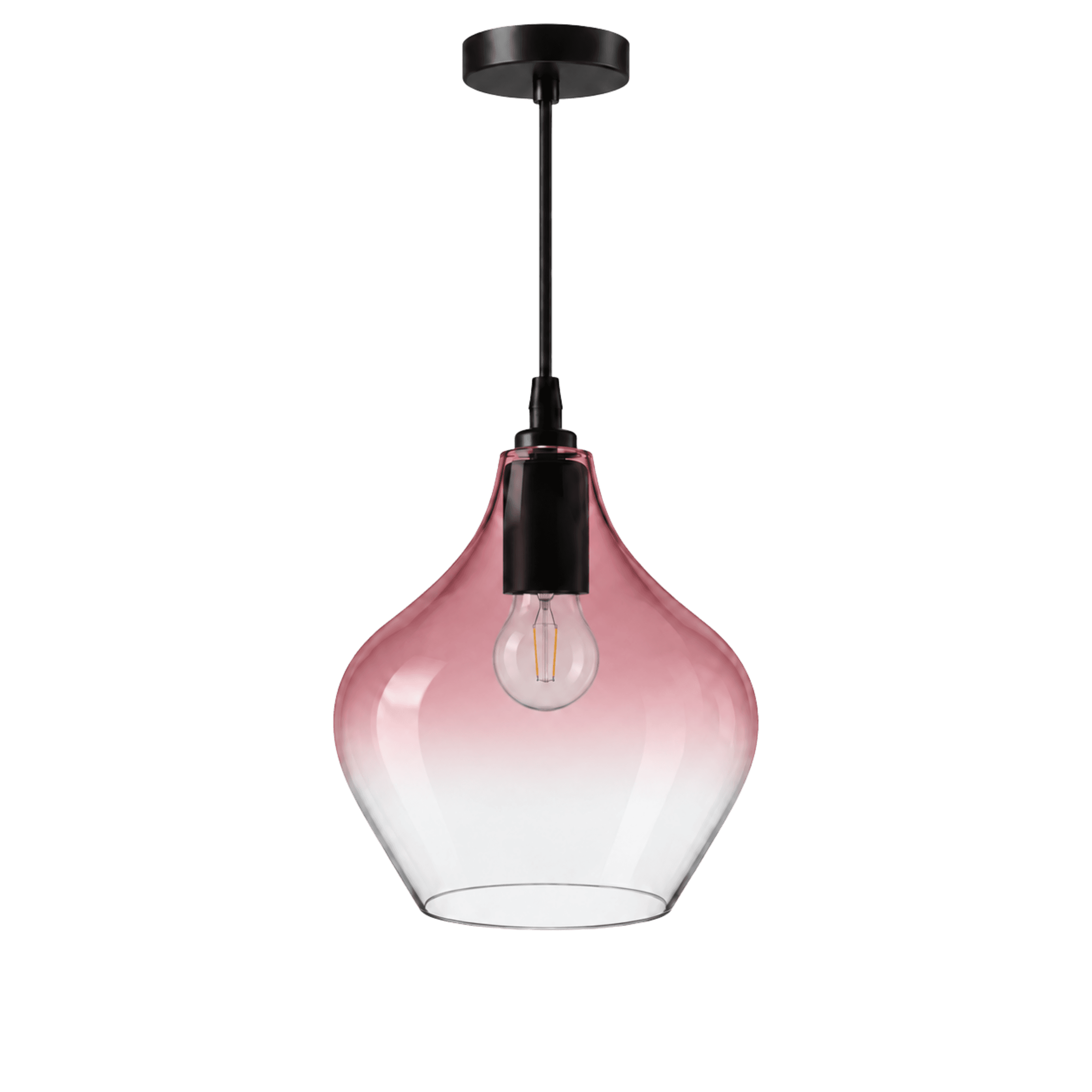 Bloom Ribbed Glass Pendant Light
