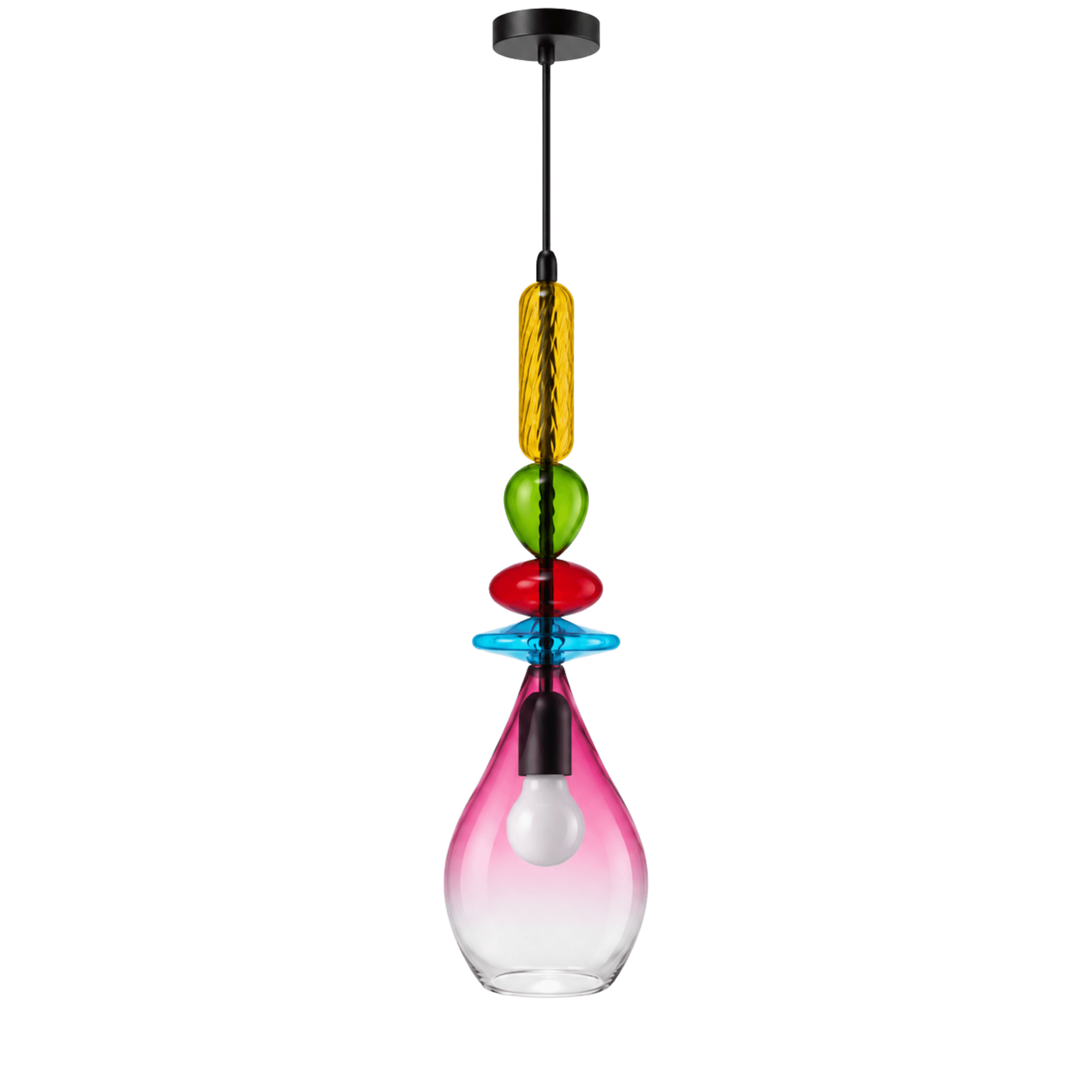 Fiesta Multicolour Glass Pendant Light