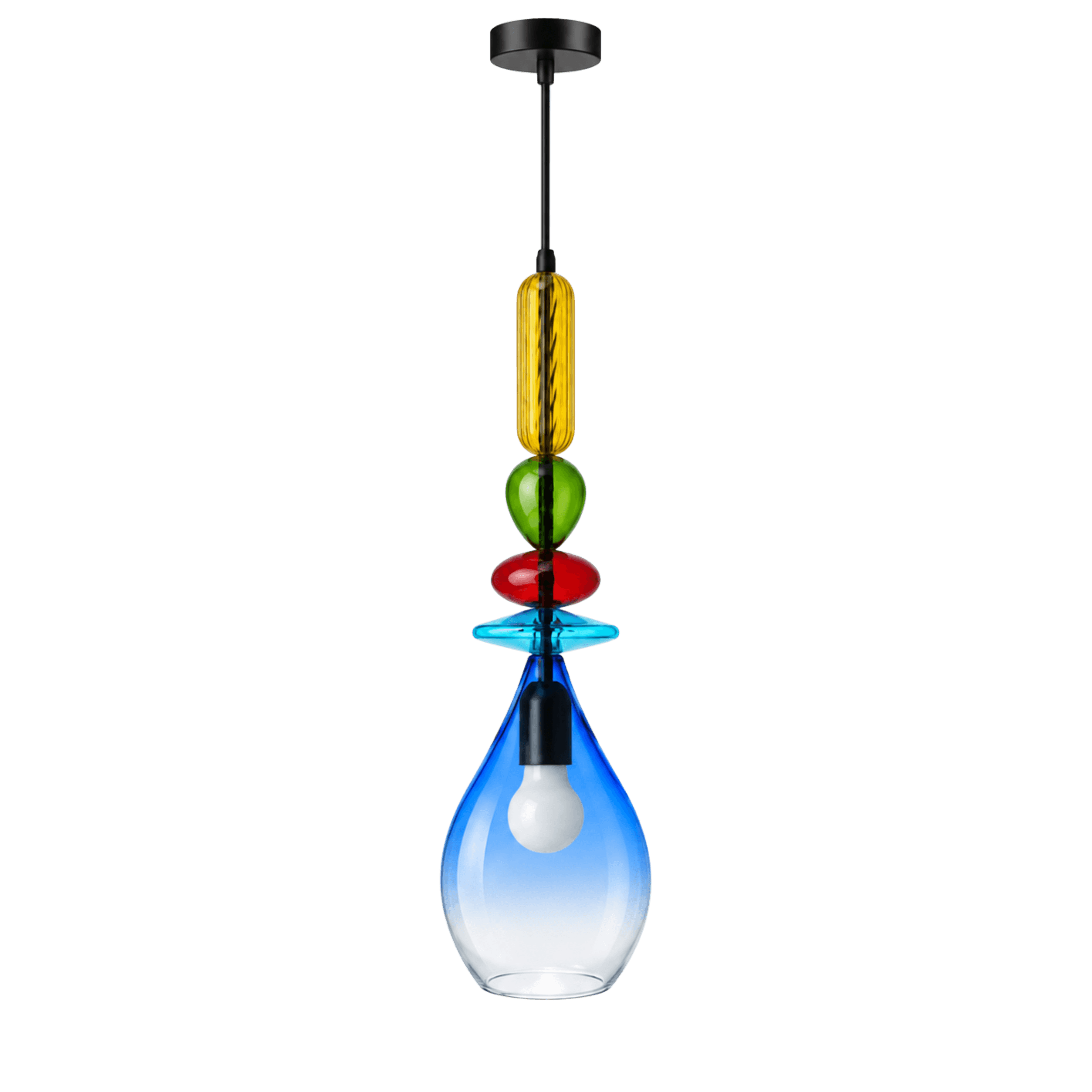 Fiesta Multicolour Glass Pendant Light