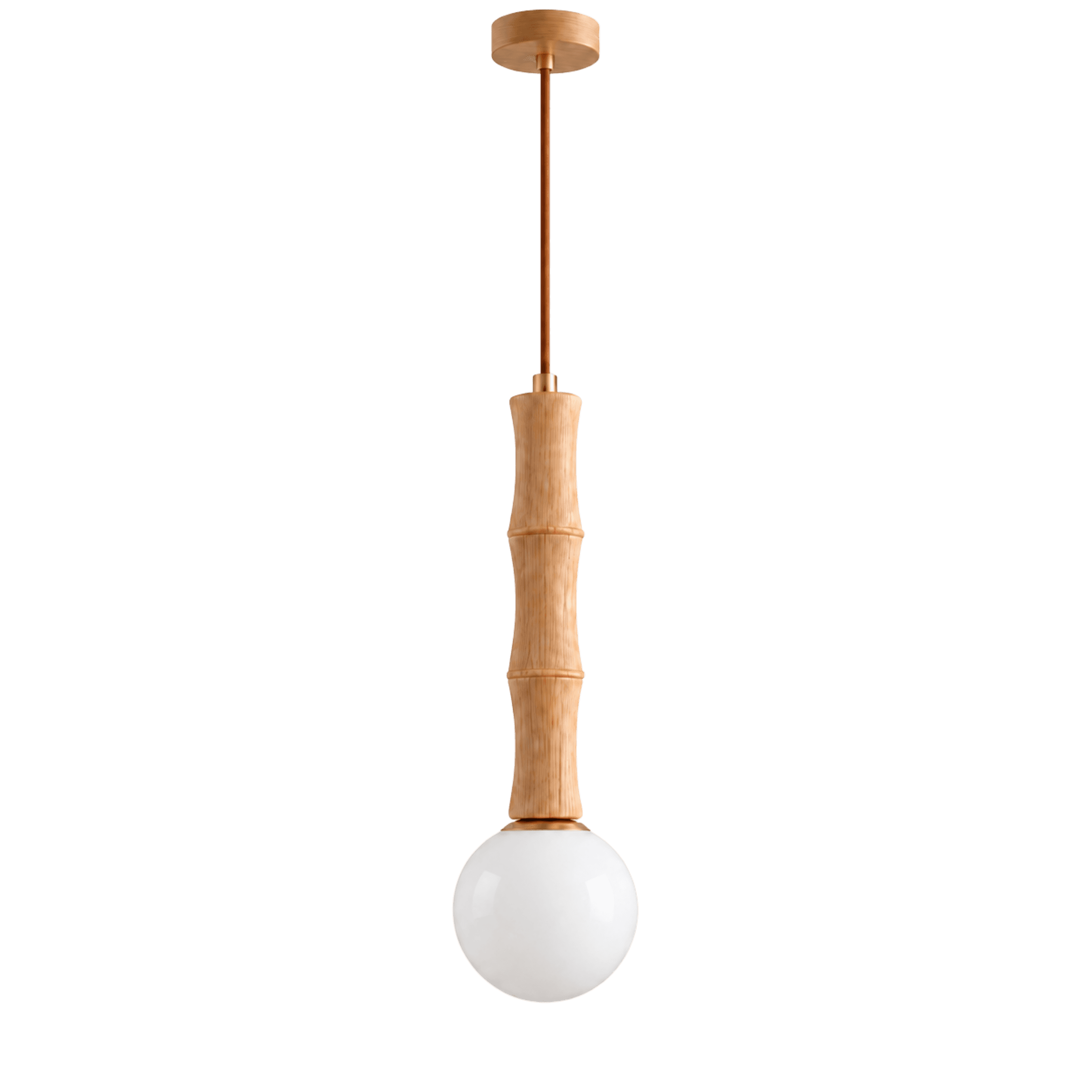 Bamboo Stem Globe Pendant
