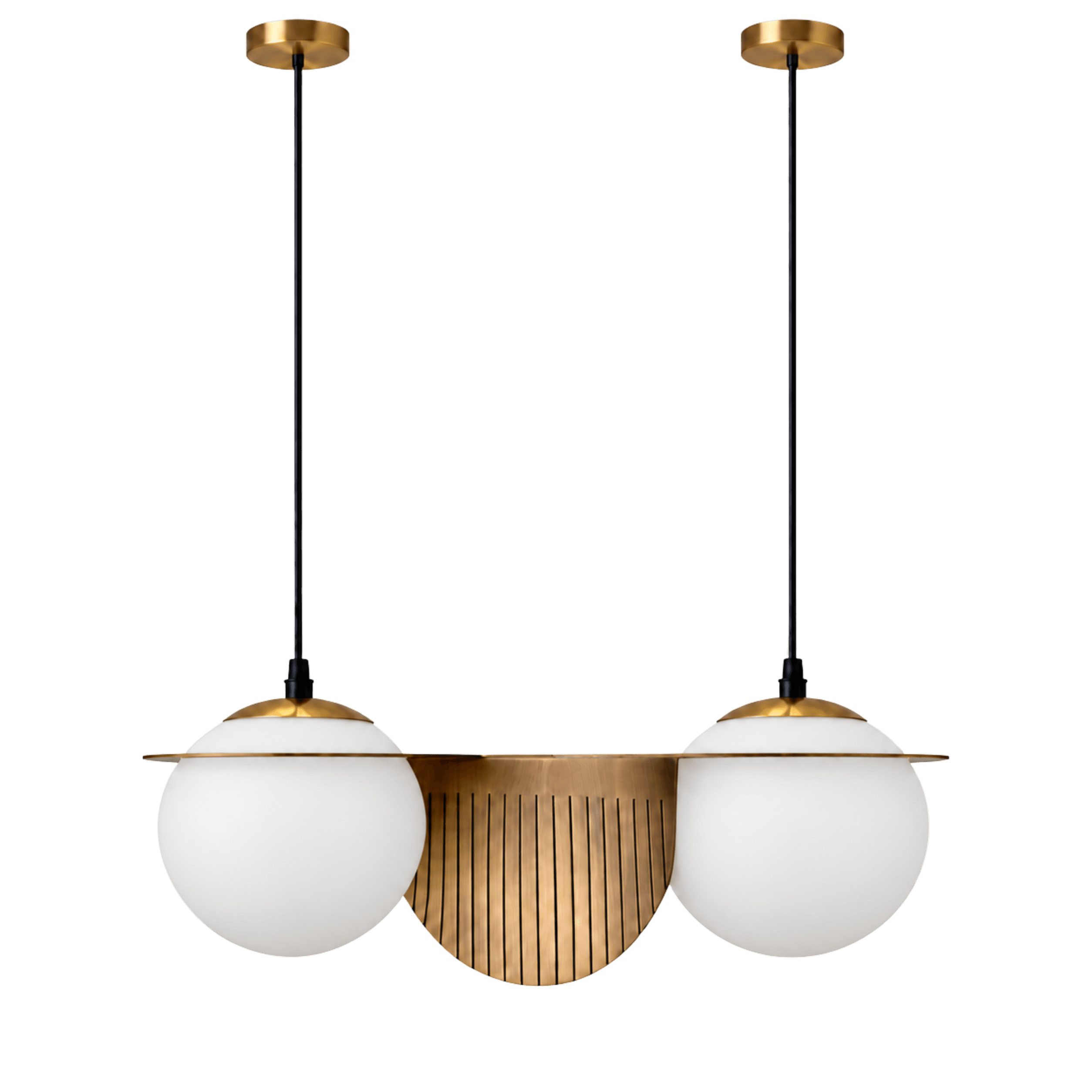 Sunburst Duo Copper Pendant Light