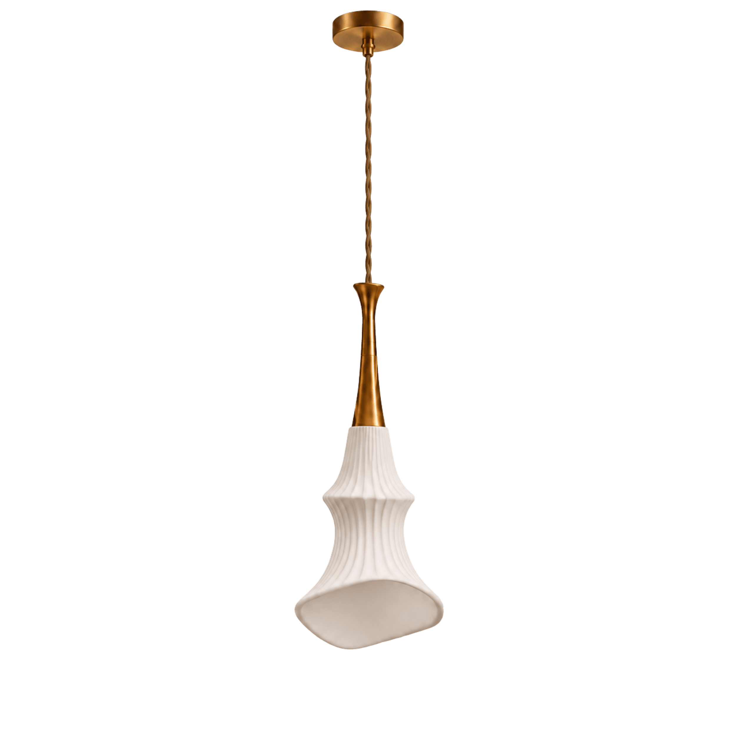 White Ceramic Pendant Light