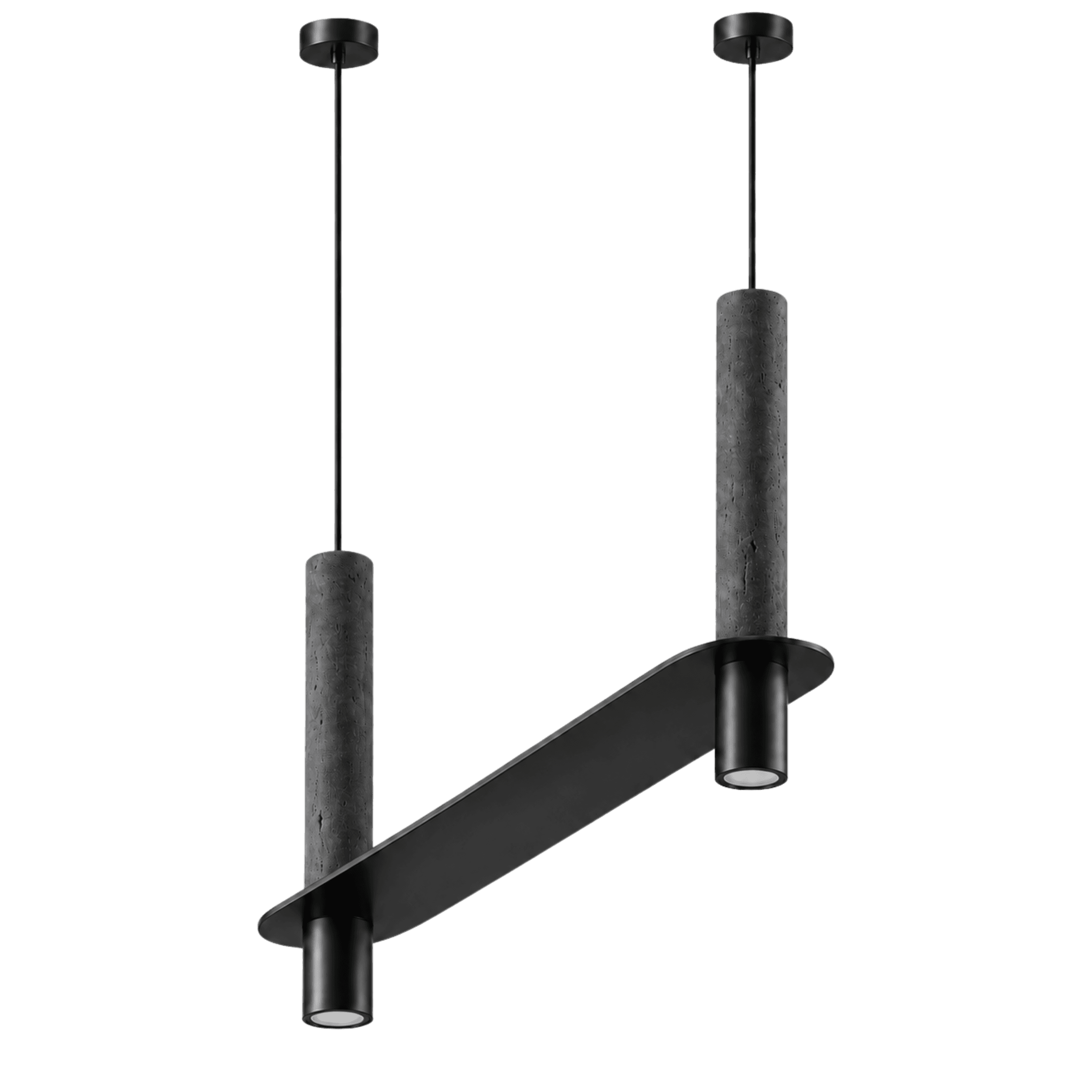 Twisted Bar Linear Suspension Light
