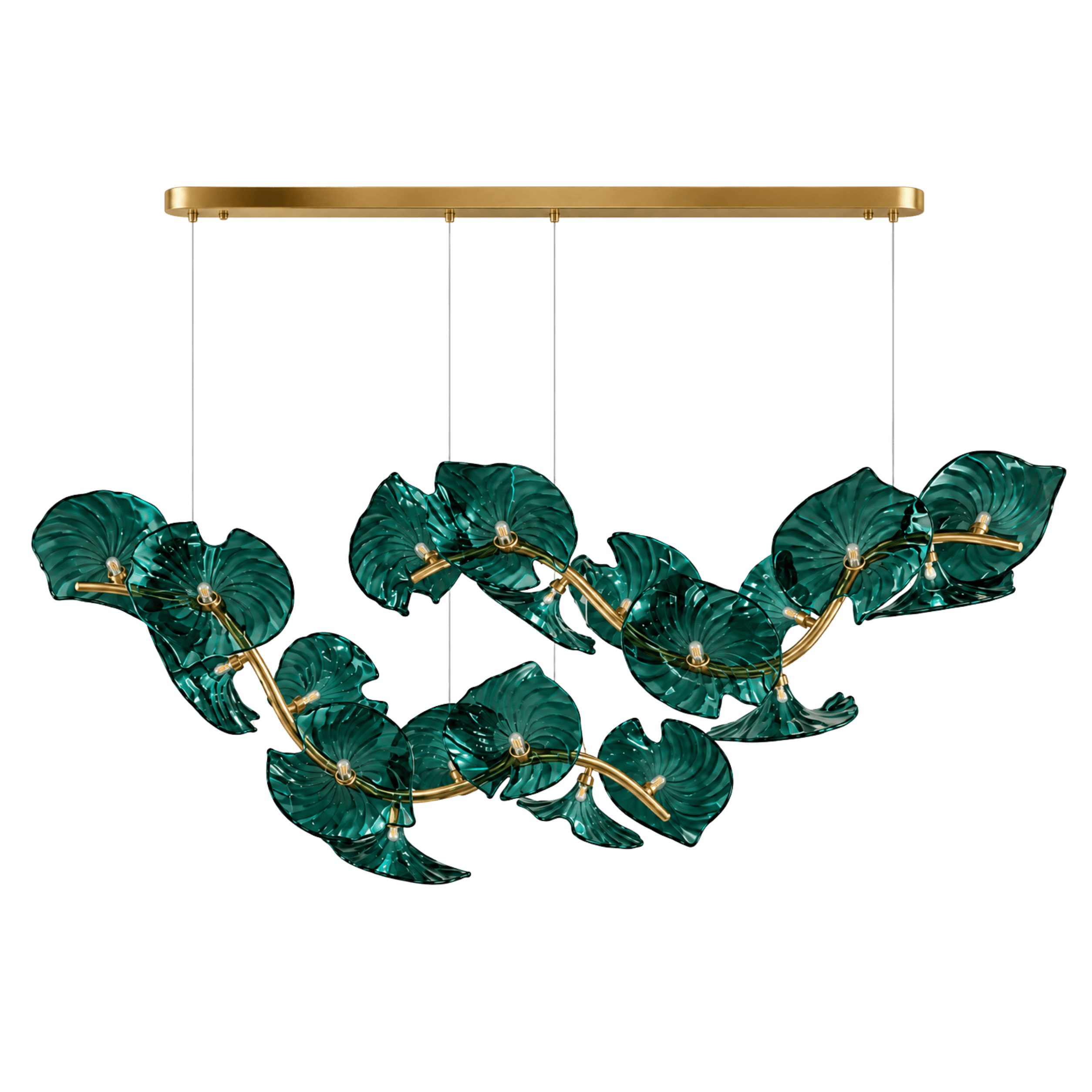Sea Green Vine Chandelier Light