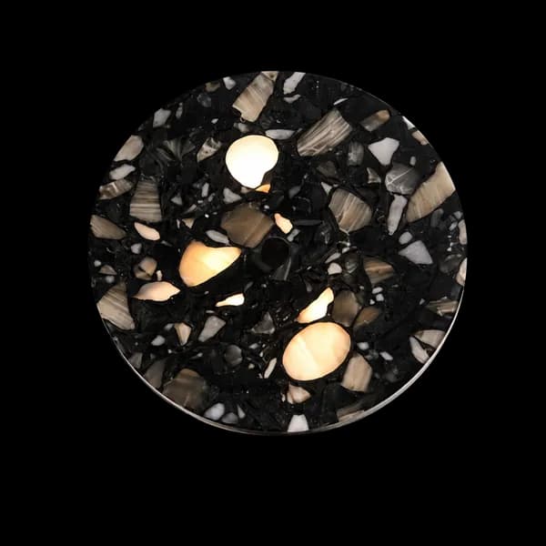 Nero Terrazzo Round Wall Light