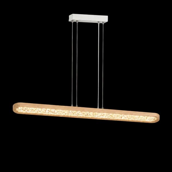 Wood Bar Linear Chandelier Light