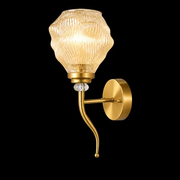 Golden Curve Arm Wall Light