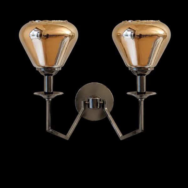 Twin diamond Wall Light