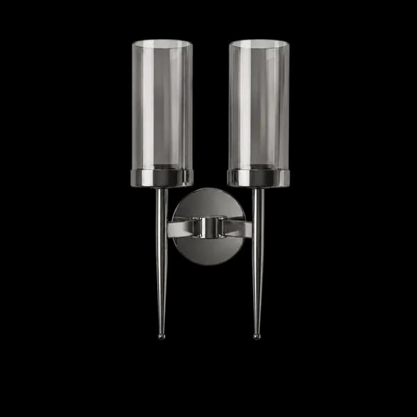 Gunmetal Twin Taper Wall Light