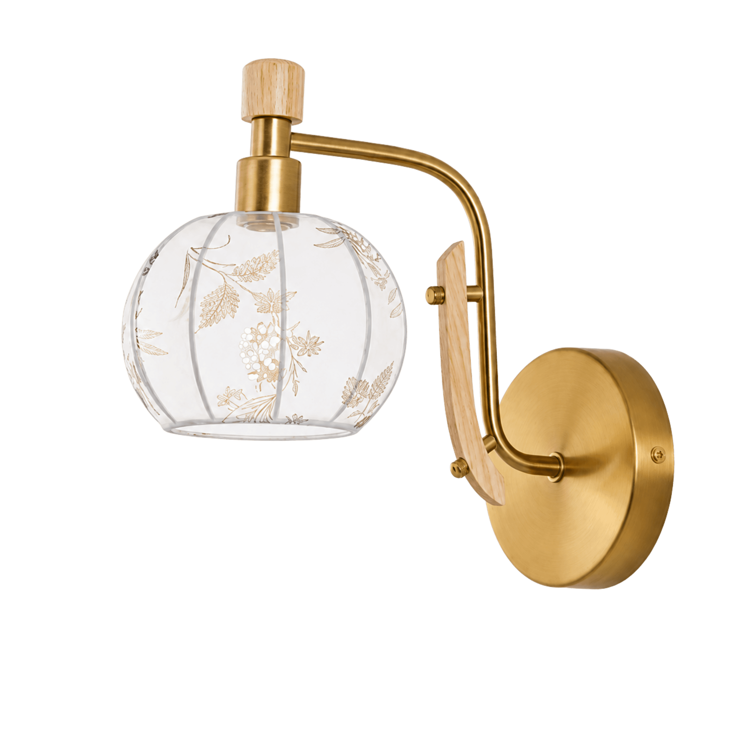 Japandi Silk-Look Lantern Wall Light