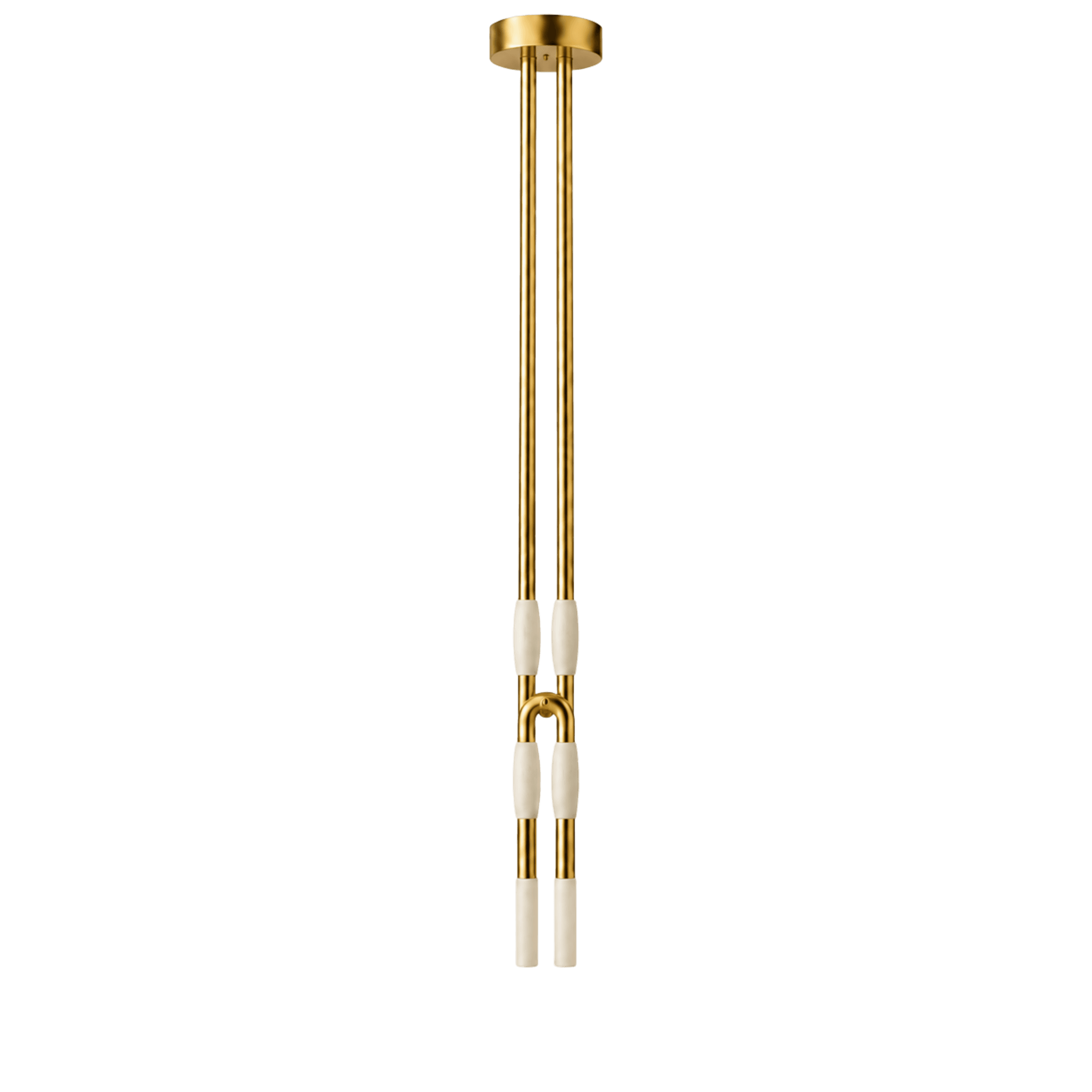 Parallel Rod Silk Pendant Light