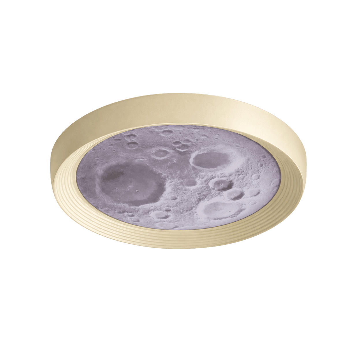 LitMeUp Moon-Pattern LED Ceiling Light in Yellow and Cream
