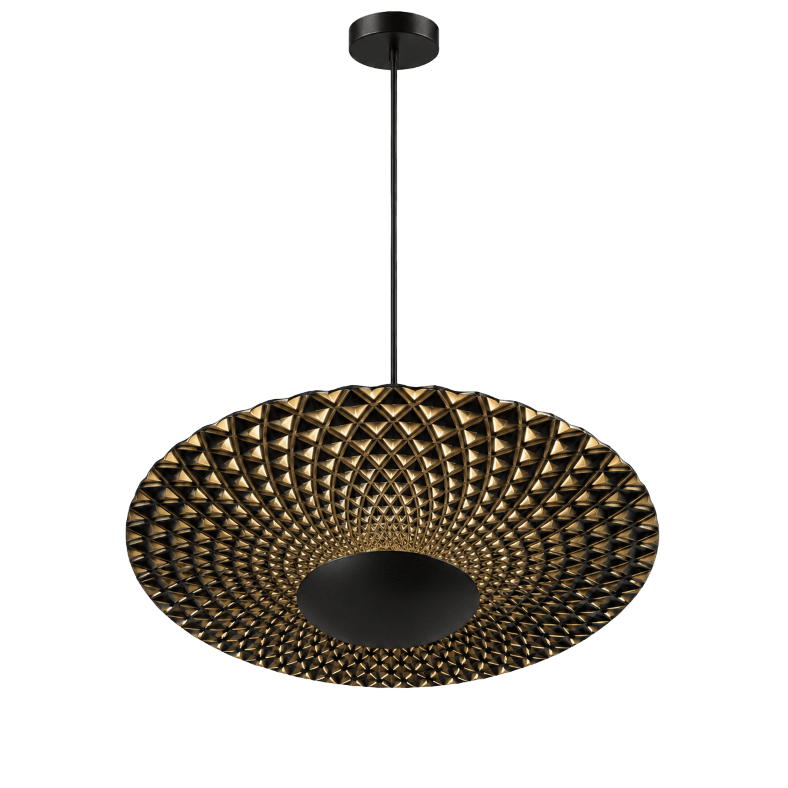 Woven Vortex Metal Pendant Light
